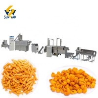 Automatic Frying Snacks Pellet Producer Fried Snack Chips Making Machine